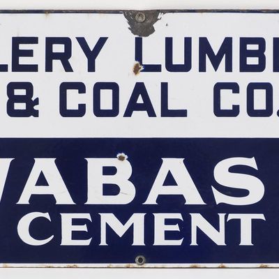 Sale Photo Thumbnail #40: Wabash Cement dealer sign
