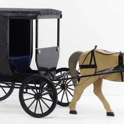 Sale Photo Thumbnail #185: Homemade wooden model horse & buggy