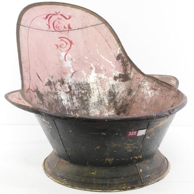 Sale Photo Thumbnail #325: Early tin bathtub