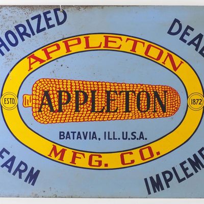 Sale Photo Thumbnail #654: Appleton Farm Implements sign
