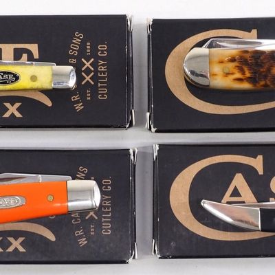 Sale Photo Thumbnail #350: (4) NIB Case pocket knives