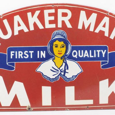 Sale Photo Thumbnail #95: Quaker Maid Milk sign