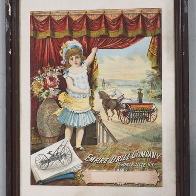 Sale Photo Thumbnail #278: Framed Empire Drill Company paper litho