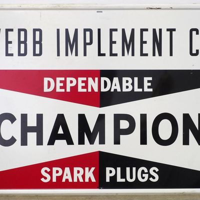 Sale Photo Thumbnail #366: Champion Spark Plugs dealer sign