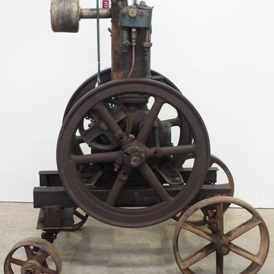 Sale Photo Thumbnail #415: Fairbanks vertical T 2hp engine on cart