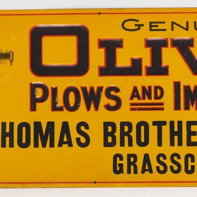 Sale Photo Thumbnail #189: Oliver Flows and Implements dealer sign