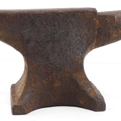 Sale Photo Thumbnail #525: 60-lb anvil with hardy & pritchel holes