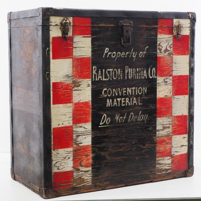 Sale Photo Thumbnail #220: Ralston Purina Co. wooden storage box
