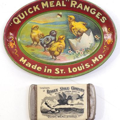 Sale Photo Thumbnail #8: Quick Meal tip tray / Ringen Stove match safe