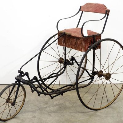 Sale Photo Thumbnail #314: Early child's pedal velocipede, WOW!