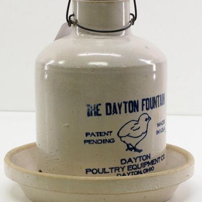 Sale Photo Thumbnail #620: Dayton Fountain crock chicken waterer