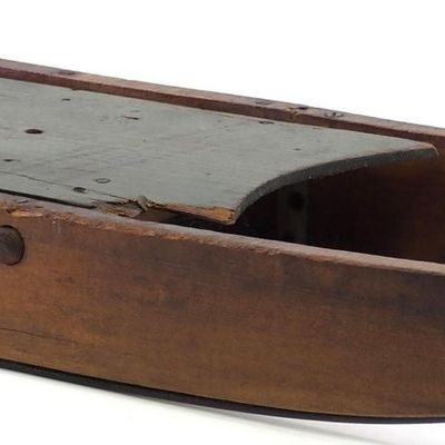Sale Photo Thumbnail #473: Early wooden child's sled
