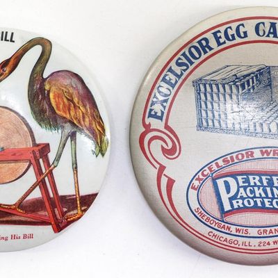 Sale Photo Thumbnail #58: (2) Celluloid advertising mirrors