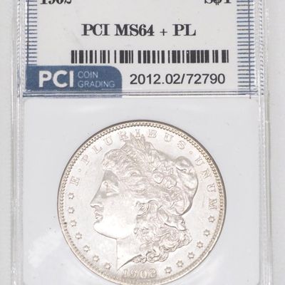 Sale Photo Thumbnail #385: 1902 Morgan silver dollar, MS-64