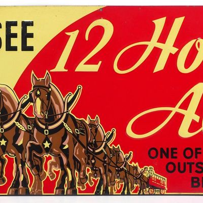 Sale Photo Thumbnail #181: Genesee 12 Horse Ale sign