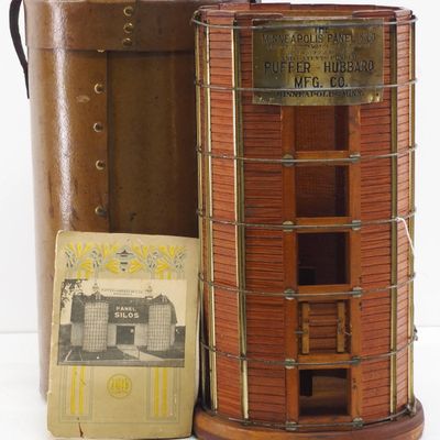 Sale Photo Thumbnail #210: Salesman sample Puffer Hubbard wooden silo