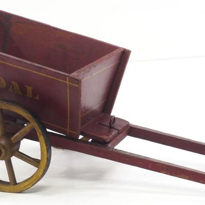 Sale Photo Thumbnail #41: Model wooden horse-drawn cart