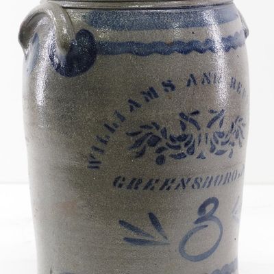 Sale Photo Thumbnail #54: 3-gallon stoneware crock