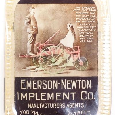 Sale Photo Thumbnail #193: Emerson-Newton Implement Co. paperweight