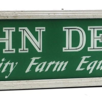 Sale Photo Thumbnail #289: John Deere "Quality Farm Equipment" sign