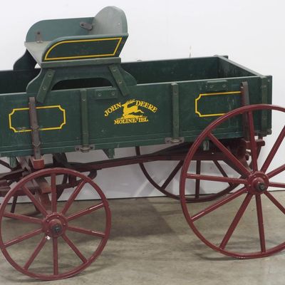 Sale Photo Thumbnail #186: John Deere wooden goat wagon