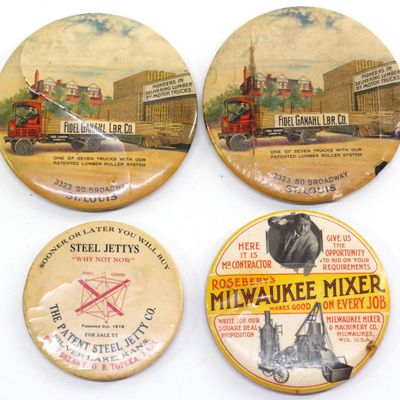 Sale Photo Thumbnail #57: (4) Celluloid advertising mirrors