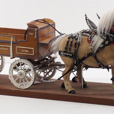 Sale Photo Thumbnail #252: Team of Belgian horses hitched to a wagon