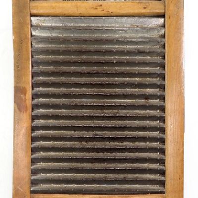 Sale Photo Thumbnail #28: Little Scout wood & metal washboard