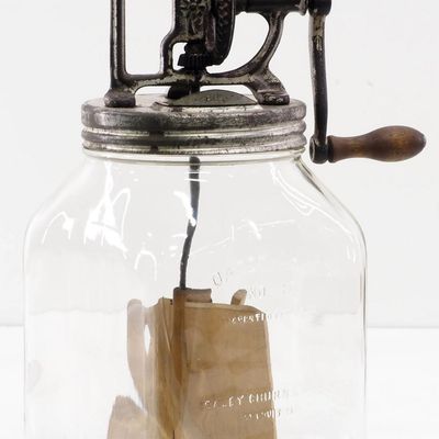 Sale Photo Thumbnail #98: Dazey No.40 glass hand-crank butter churn
