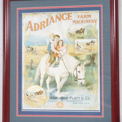 Sale Photo Thumbnail #322: 1902 Adriance Farm Machinery paper litho