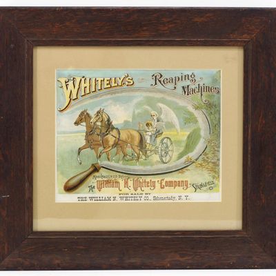 Sale Photo Thumbnail #100: Whitely's Reaping Machines paper litho
