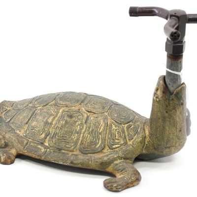 Sale Photo Thumbnail #508: Cast iron turtle-shaped sprinkler