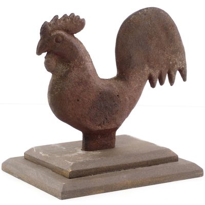 Sale Photo Thumbnail #672: Cast iron Hummer rooster windmill weight