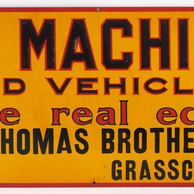 Sale Photo Thumbnail #190: Farm Machinery and Vehicles dealer sign