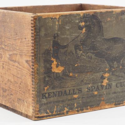 Sale Photo Thumbnail #530: Kendall's Spavin Cure wooden shipping box