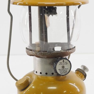 Sale Photo Thumbnail #82: Coleman Model 200A yellow gas lantern