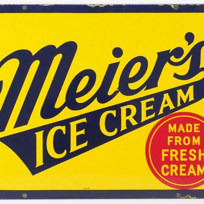 Sale Photo Thumbnail #51: Meier's Ice Cream sign