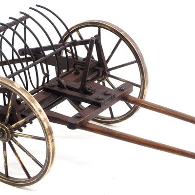 Sale Photo Thumbnail #162: Salesman sample horse-drawn hay dump rake