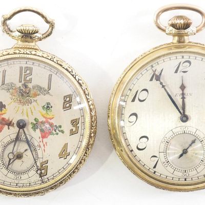 Sale Photo Thumbnail #239: Waltham and Elgin pocket watches