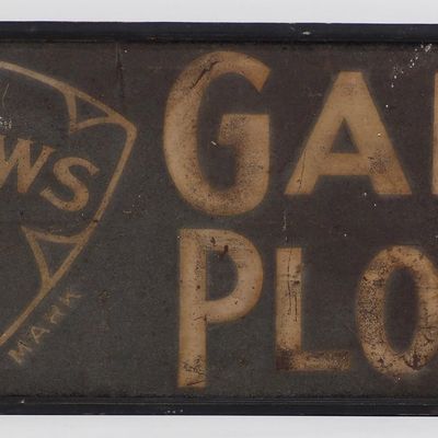 Sale Photo Thumbnail #148: Gale Plows sign with wood frame