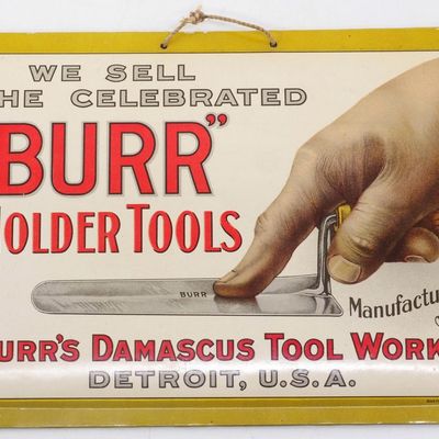 Sale Photo Thumbnail #332: Burr Molder Tools sign