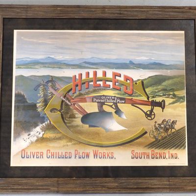 Sale Photo Thumbnail #247: Oliver Chilled Plow Works paper lithograph