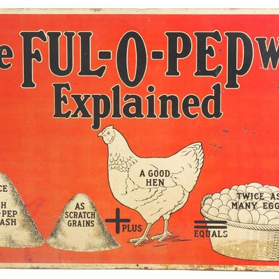 Sale Photo Thumbnail #609: The Ful-O-Pep Way Explained sign