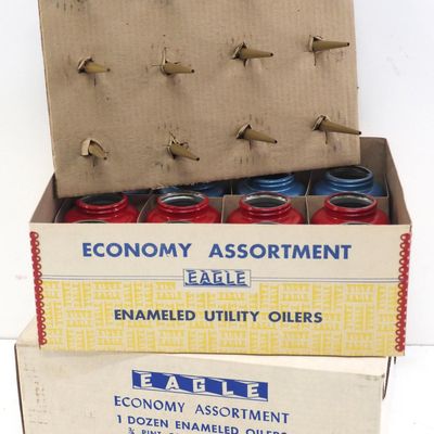 Sale Photo Thumbnail #545: NOS case of Eagle Economy Enameled Oilers