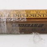Sale Photo Thumbnail #486: Bundle of early wooden advertising yardsticks