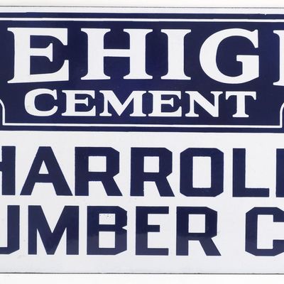Sale Photo Thumbnail #440: Lehigh Cement dealer sign