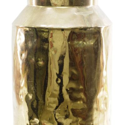 Sale Photo Thumbnail #24: Brass 5-gallon milk can with locking handle