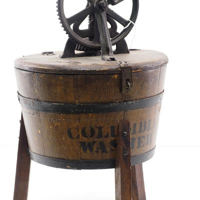 Sale Photo Thumbnail #18: Salesman sample wooden Columbia Washer