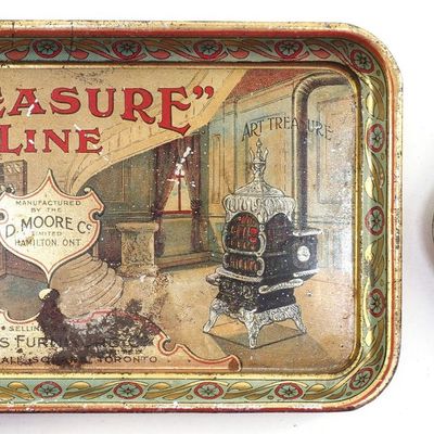 Sale Photo Thumbnail #99: (2) Tin tip trays