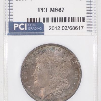 Sale Photo Thumbnail #383: 1885-O Morgan silver dollar, MS-67